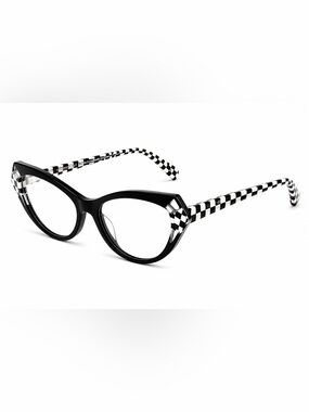 Alain Mikli A03108 Cat-Eye Women's Glasses -NOIR MIKLI/CRYSTAL/BLACK